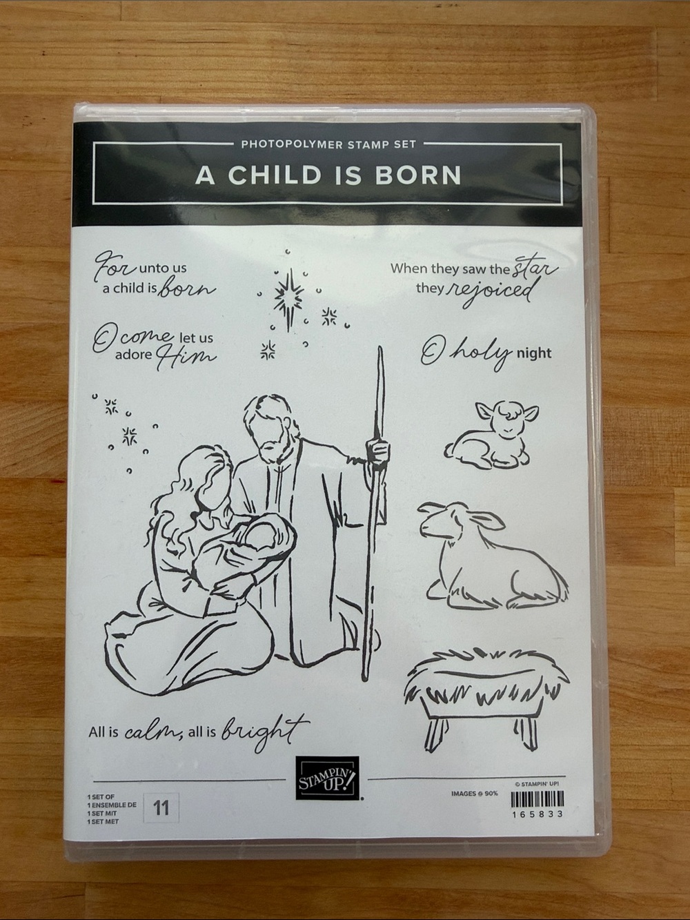 Retired Stampin’ Up! A Child Is Born Photopolymer Stamp Set-NEW